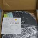 Two Pack 3200lm LED Flush Mount Ceiling Light, Super Slim 12 inch Ceiling Light, 5000K LED Lights for Bedroom, Living Room, Dining Room,Garage,Office (Black)