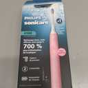 Philips Sonicare 4100 Series Electric Toothbrush - Sonic Toothbrush with Advanced Sonic Technology, Pressure Sensor, Two Intensity Settings, Smartimer & Quadpacer, Deep Pink, Model HX3681/26