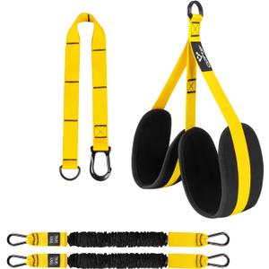 Pull Up Assistance Bands, 2 Adjustable Heavy Duty Resistance Bands, Bands with Fabric Feet/Knee Rest for Home Gym Fitness Exercise Strength Training(60lbs)