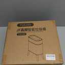 LALASTAR Small Bathroom Trash Can Automatic Touchless, Bathroom Garbage Can with a Lid, Motion Sensor trashcan for Bedroom, Kitchen, Office, 2.5 Gallon, White