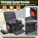 Travel Carrying Case Compatible with Jackery Explorer 2000 V2 | Portable Power Station Case with Non-slip Bottom, Charging Port, Ventilation Opening on Both Side Multiple Accessory Pocket