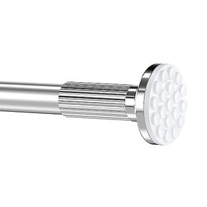 Umimile Tension Curtain Rod, 51-126 inch Adjustable Spring Shower Tension Curtain Rod, Stainless Steel Closet Rod for Windows or Shower, No Drilling, No Rust, Easy to Install, Stainless