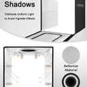 DUCLUS Light Box Photography, 16x16 Inch Photo Light Box with 160 Dimmable LED Lights (CRI 97+), 6 PVC & 2 Paper Backdrops, Portable Studio Box for Product Photography: Jewelry, Food, Shoes