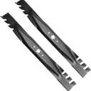 942-04308-X 42" Mulching Toothed Mower Blades for Cub Cadet MTD Troy-Bilt Bronco Pony Mustang for XT1 XT2 LT42 RZT 42 inch Deck Zero Turn Lawn Tractor for 942-04308 942-04126 6-Point Star Blades