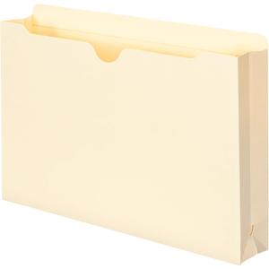 Smead File Jacket, Reinforced Straight-Cut Tab, 2" Expansion, Legal Size, Manila, 20 per Box (76562)
