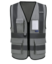 A-SAFETY grey working vest Large