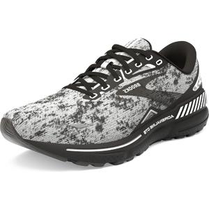 Brooks Womens Adrenaline GTS 23 Supportive Running Shoe (9 Wide, White/Grey/Black)