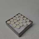 Amari 12g Tea Lights - 100 Pack Tea Light Unscented Candle - Lasts for 3-5 Hours (Yellow)