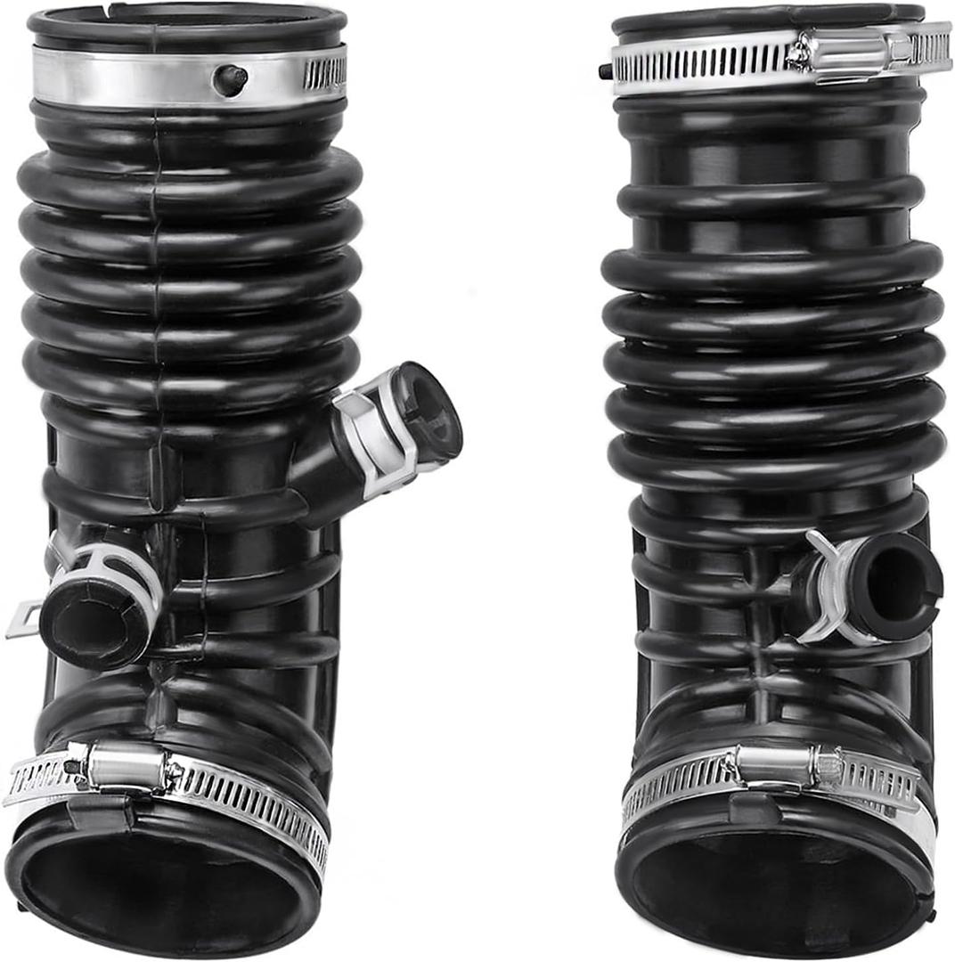 Engine Air Intake Hose Tube, Left and Right Side Compatible With Infiniti Vehicle EX35 2008-2012 G35 2007-2008 3.5L V6 Replace# 16576-JK20A 16576-JK21A 16576-JK21B(2PCS)