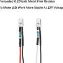 30pcs 12 Volt 1.8mm Warm White LED Lights Emitting Diodes Pre Wired 7.9 inch DC 12v LED Light Clear Lens Small LED Lamps