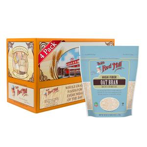 Bob's Red Mill Oat Bran, 40oz (Pack of 4) - Non GMO, Vegan, Kosher (EXP 08/03/27)