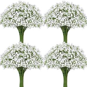 30 Pcs Babys Breath Artificial Flowers, Baby Breath Flowers Artificial Bulk, Real Touch White Fake Flowers, Faux Babies Breath Gypsophila for Wedding Home Decor Floral Arrangement