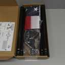 6FT Flag Pole Kit, 1 1/4 Inch (1.25) Large Diameter Stainless Steel Flag Pole for Outside House, Outdoor Flagpole with Holder, Embroidered US Flag(Black)