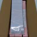 50Pack Strawberry Boxes - 12x2.2x2 Inch with Clear Window for Macaron, Chocolate Truffle, Cookie & Bakery Boxes (Pink)