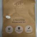 King Pillow Cases Set of 2 - Ultra Soft Hotel Quality Pillowcase Covers - Comfy, Cozy & Wrinkle Free - Shrinkage, Stain & Fade Resistant - Machine Washable Pillow Protectors - 2 Piece Set - Off White