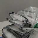 Wardrobe Clothes Organizer 7 Grids Portable Closet Organizer Mesh Separation Storage Box Foldable Closet Drawer Organizer for Underwear Socks Scarves Leggings (Grey, 4 Leggings Grid)