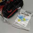 Nilight 14AWG LED Light Bar Wiring Harness Kit 12V On Off 5Pin Rocker Switch Laser Waterproof Toggle Switches Power Relay Blade Fuse for Work Lights Cars Boat ATV Trucks-3 Leads, Bule