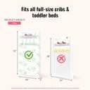 Dream On Me Serene Snooze 2-in-1 Crib Mattress, Dual-Sided for Infants & Toddlers, Waterproof Cover, GREENGUARD Gold Certified, Fits Full Size Crib & Toddler Bed, 52 x 28 x 5