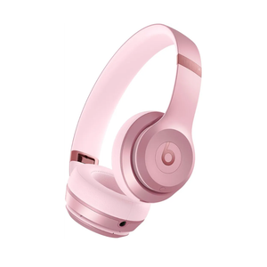 Beats Solo 4 - Wireless On-Ear Bluetooth Headphones, Up to 50-Hour Battery Life, Ultra-Lightweight Comfort, Powerful and Balanced Sound, Apple & Android Compatible -Metallic Pink