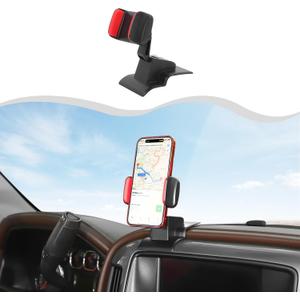 Multi-Mount Dash Phone Holder Fit for 2014-2018 Chevy Silverado & for GMC Sierra Black