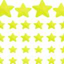 PATIKIL Sequin Star Iron on Patches, 28 Pcs Sew on Applique Patch Embroidery Sequin Glitter Patches for DIY Shoes Clothes Hats Backpacks Costume, Yellow