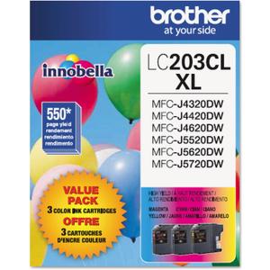 Brother Genuine High Yield Color Ink Cartridge, LC2033PKS, Replacement Color Ink Three Pack, Includes 1 Cartridge Each of Cyan, Magenta & Yellow, Page Yield Up To 550 Pages, Amazon Dash Replenishment Cartridge, LC203 Brother Genuine High Yield Color Ink Cartridge, LC2033PKS, Replacement Color Ink Three Pack, Includes 1 Cartridge Each of Cyan, Magenta & Yellow, Page Yield Up To 550 Pages, Amazon Dash Replenishment Cartridge, LC203