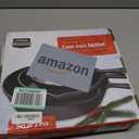 Utopia Kitchen Cast iron Skillets 3 Piece Set, Chefs Pan, Pre Seasoned Cast iron Skillets, 6, 8 & 10 Inches, Easy Use in the Oven, Stove, Grill, or Campfire, Black
