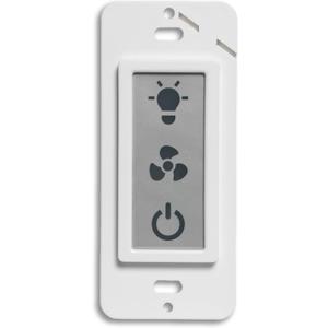Homewerks 7150-02 LED 2-Way Panel Bathroom Light Switch for Ventilation Fans
