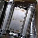 QWORK Heavy Duty Cafe Saloon Bars Door Swing Hinges, 4 Pack 3" Stainless Steel Self Closing Swing Hinges, Double Action Spring Door Hinges