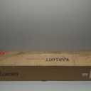 karlott 51 Inch Console Table, Farmhouse Entryway Table with V-Shaped, Wood Sofa Table Behind Couch Table, Narrow Entryway Accent Table for Living Room, Hallway, Entrance, Foyer, Easy Assembly, Brown (Light Oak Brown)