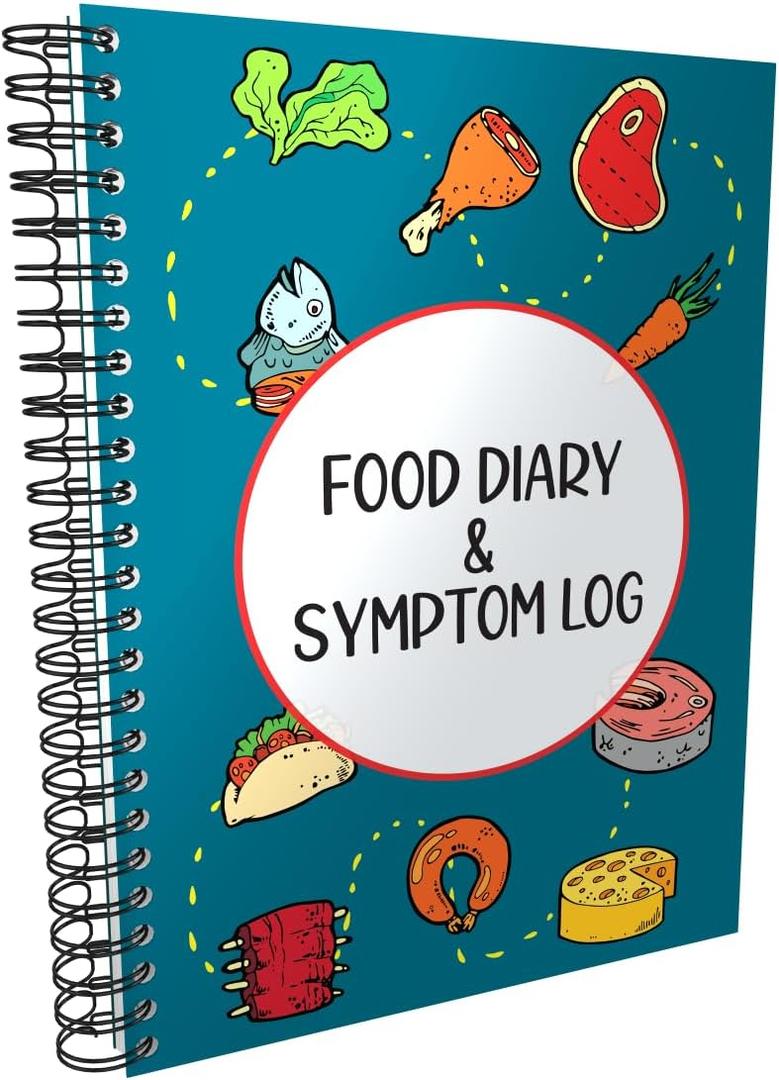 Food Diary and Symptom Log - Track How Your Diet Affects Your Symptoms | for IBS, Allergies, Intolerance, Crohns/IBD | A5 (5.8 x 8.3) Spiral Bound