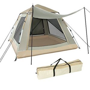 Instant Pop Up Tents for Camping, 3-4 Person Camping Tent Waterproof with Sunshade, Easy Setup Automatic Hydraulic ，Portable Lightweight Great for Backpacking, Trip, Hiking, Outing