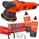 Maxshine 3 Pieces M8S V2 Dual Action Polisher &16oz Compound/Polish Car Detailing Kit - 1000W, 8mm Throw, 5 Plate, Thread 5/16-24 - Powerful Auto Detailing Tool for Paint Protection (M8S V2 Kit 2)