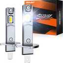 SEALIGHT H1 Light Bulbs 40000LM 6500K Cool White 1:1 Design 50000+ Lifespan, 3 Mins Installation, Pack of 2