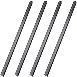 Tenare 4 Pieces Hanging File Rails PVC Black File Rails Hanging System Keeping Your Folders Neat and Organized(1/2 Inch Drawer Sides 15.8 Inch Long)