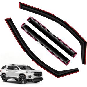 Window Visors Rain Guards FIT 20182023 Chevrolet Traverse in-Channel Vent Deflectors 4PC Set All-Weather