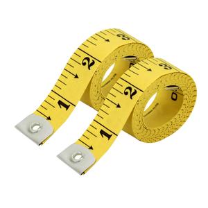 Pack of 2 Fabric Tape Measure, Measuring Tape for Body |Soft Measuring Tape for Sewing Cloth & Weight Loss Medical Body Measurement Nursing Craft 60 inch,150 cm (Yellow)