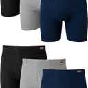 Hanes mens Tagless Comfortsoft Waistband Multiple Packs Boxer Briefs, 6 Pack Assorted, Large US