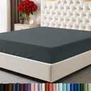 Utopia Bedding Cal King Fitted Sheet - Bottom Sheet - Deep Pocket - Soft Microfiber -Shrinkage and Fade Resistant-Easy Care -1 Fitted Sheet Only (Grey)