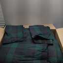 Eddie Bauer - Queen Comforter Set, Cotton Reversible Bedding with Matching Shams, Stylish Plaid Home Decor (Woodland Tartan Green, Queen)