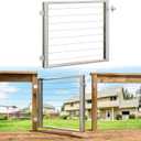 Outdoor Gate Integrated Welding Cable Railing Gate for Wood Metal Cable Railing System Stainless Steel Fence Gate (Right Hand in Swing, Slivery)