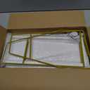 DWTS Coffee Bar Accessories,Coffee Station Organizer with Multi-Functional,CoffeeBar Decor for Accessories,2 Tier Wooden Shelf Gold Metal Station Organizer for Countertop,Syrup