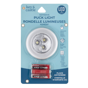 Key & Castle Adhesive Puck Light