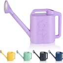 2.8L Watering Can for Indoor Plants, Garden Watering Cans for Outdoor Plant House Flower, Modern Plant Watering Can Large Long Spout with Sprinkler Head (0.62 Gallon, Purple)