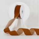 MEEDEE Cognac Velvet Ribbon 1.5 Inch Single Face Nylon Velvet Ribbon 10 Yards Spool Copper Ribbons for Christmas Tree, Gift Wrappig, Rustic Wreath, Velvet Bow, Hair Bows Supply, Home Decor