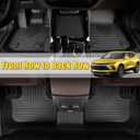 for Genesis GV80 Floor Mats 2021 2022 2023 2024 2025 2026(Only fit 5 Seats), TPE All Weather Anti-Slip Automotive Car Floor Mat Cargo Trunk Liner Full Set for Genesis GV80 Accessories 2021-2025