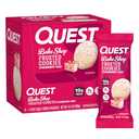 Quest Nutrition Frosted Cookies Twin Pack, Strawberry Cake, 1g Sugar, 10g Protein, 2g Net Carbs, Gluten Free, 16 Cookies, Best By 05/17/2026