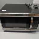 Emerson MW1338SB Countertop Microwave Oven, 6 Pre-Programmed Settings, Removable Glass Turntable, Child Safety Lock, 1.3 Cu ft, 1000W, Stainless Steel