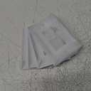 4-Pack Decorator Wall Plates for Receptacle, GFCI Outlet, Dimmer Switch, Metal Electrical Outlet Cover Plates, Off White Finish, 3.15''*4.88'', Midsize