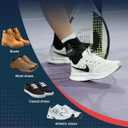 Fit Geno Ankle Brace for Sprained Ankles - Adjustable Breathable Support with Quick-Release Straps for Pain Relief and Swelling Reduction for Men and Women (Left M/L, Ankle size 9''-9.8'')